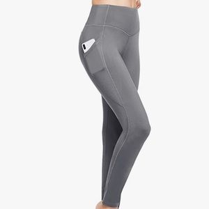 BALEAF Wonen’s  Fleece-lined Thermal Leggings Size XL, Gray